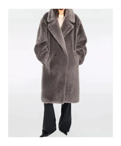 Stand Studio Coats Grey In Gray