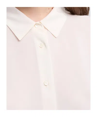Aspesi Button-down Long-sleeved Shirt In White