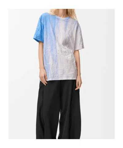 Loewe Light-blue Jersey T-shirt In Blue