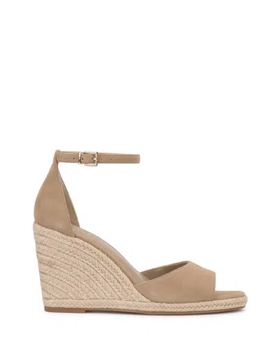 Vince Camuto Felyn Two-piece Espadrille Wedge Sandals In Brown