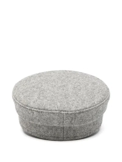 Ruslan Baginskiy Grey Solid Logo Bakerboy Hat In Gray