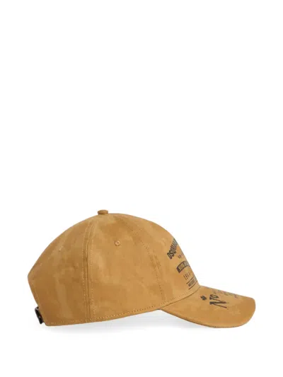 Dsquared2 Text-print Baseball Cap In Brown