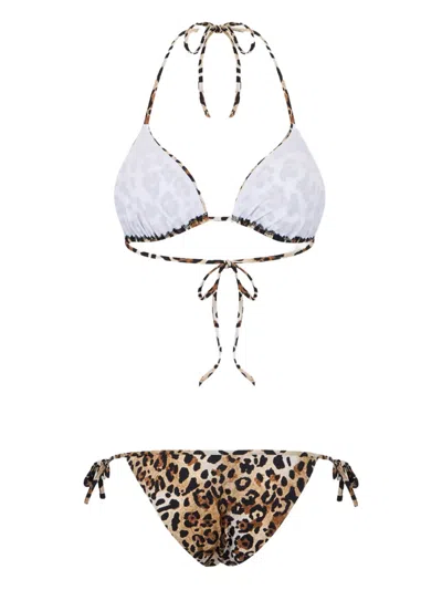 Dsquared2 Wild2 Triangle Bikinis In Brown