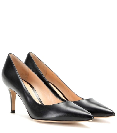 Gianvito Rossi Gianvito 70 Black Leather Pumps
