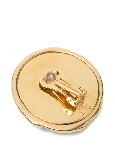Chloé Disc Earrings In Gold