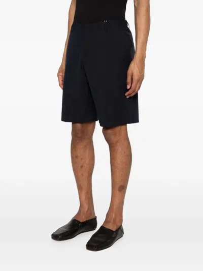 Greyed Blue Shorts In Blue