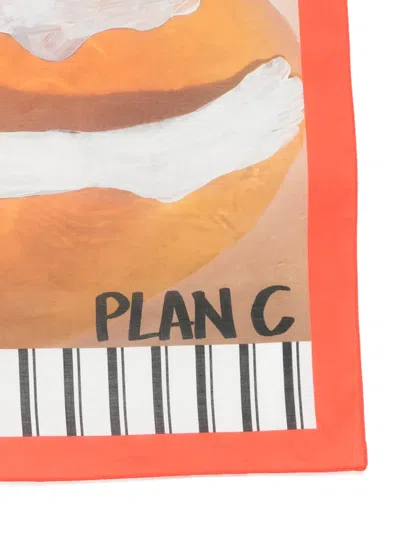 Plan C Striped-print Scarf In Multi