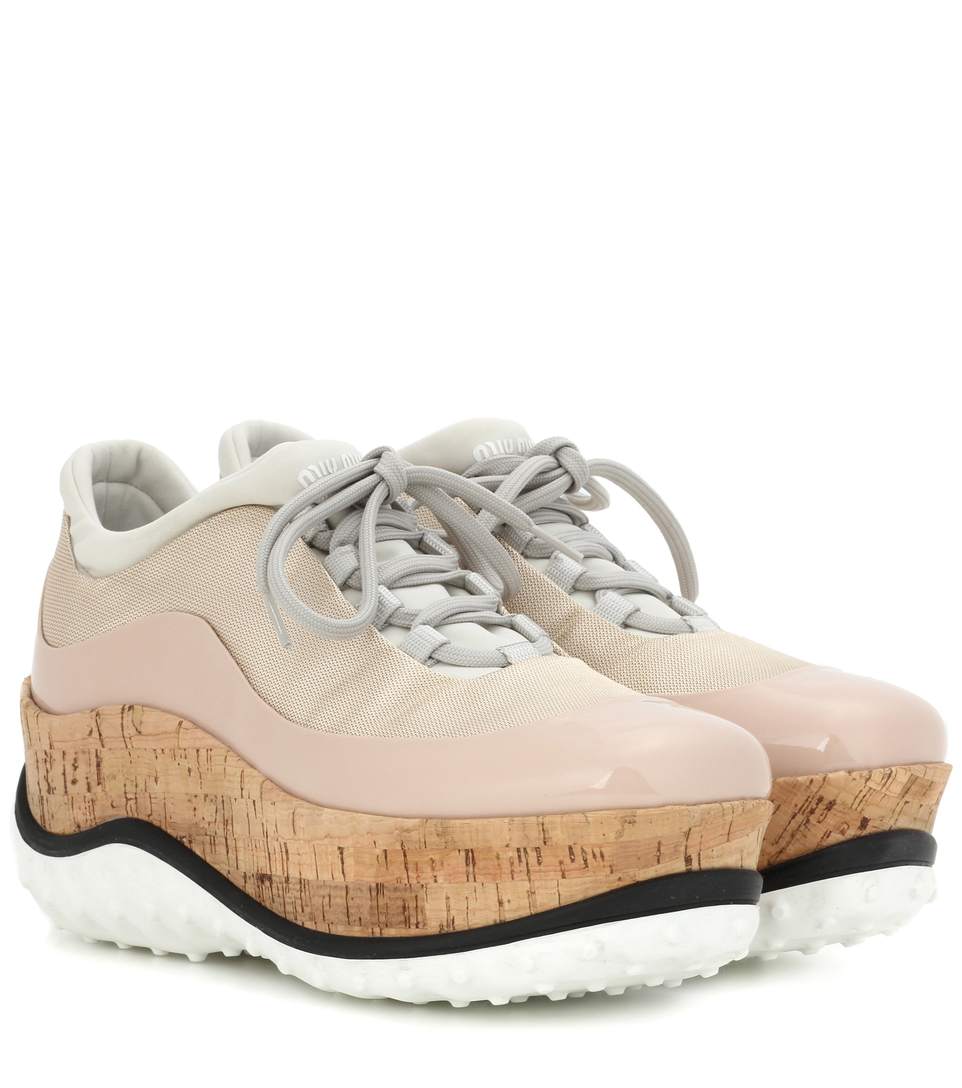 miu miu sneakers platform