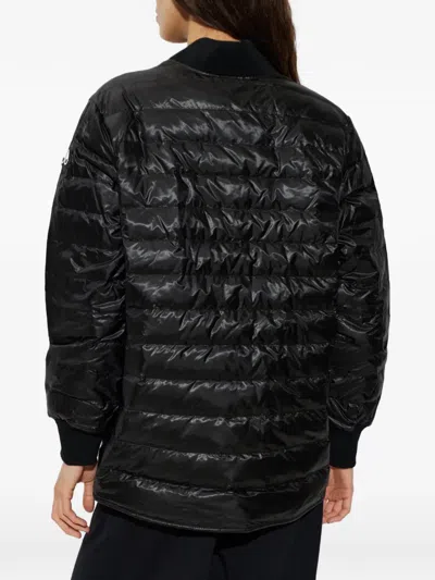 Moose Knuckles Transit Lightweight Down Bomber Jacket In Black
