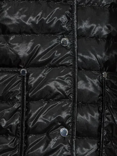 Moose Knuckles Transit Lightweight Down Bomber Jacket In Black