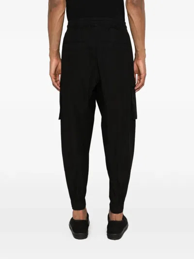 Thom Krom Drawstring Cargo Pants In Black