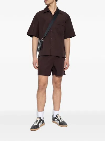 Entire Studios Drawstring Shorts In Brown