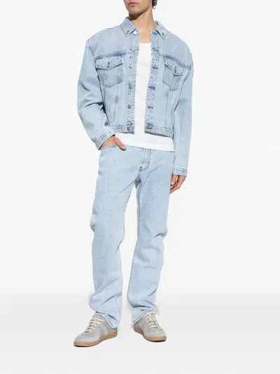 Entire Studios Logo-patch Jeans In Blue