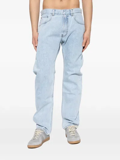 Entire Studios Logo-patch Jeans In Blue