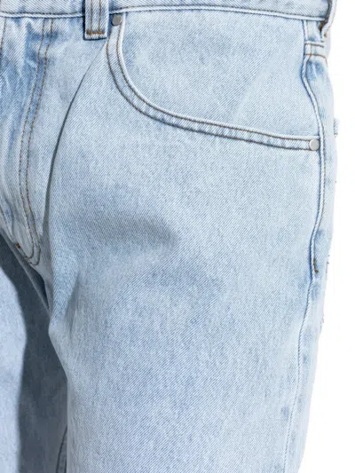 Entire Studios Logo-patch Jeans In Blue