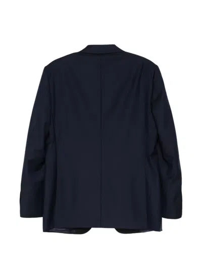 Canali Peak-lapel Suit In Blue