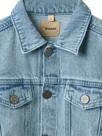 Wheat Bowie Button-up Denim Jacket In Blue