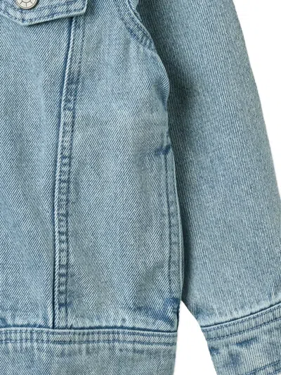 Wheat Bowie Button-up Denim Jacket In Blue