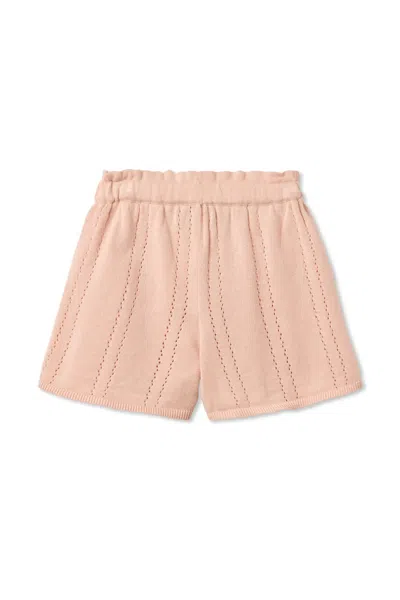 Wheat Irma Openwork Shorts In Neutral