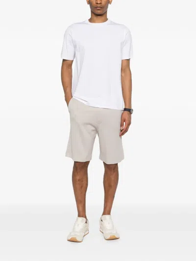 Herno Buttoned Shorts In White