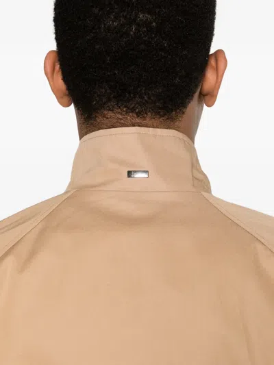 Herno Zip-up Flap-pocket Jacket In Neutral