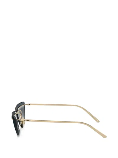 Prada 0pr C52s Angular Metal Frame Sunglasses In Multi