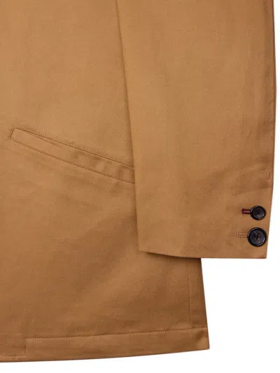 Ps By Paul Smith Buttoned Jacket In Neutral