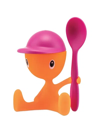 Alessi Cap Spoon Tableware In Orange