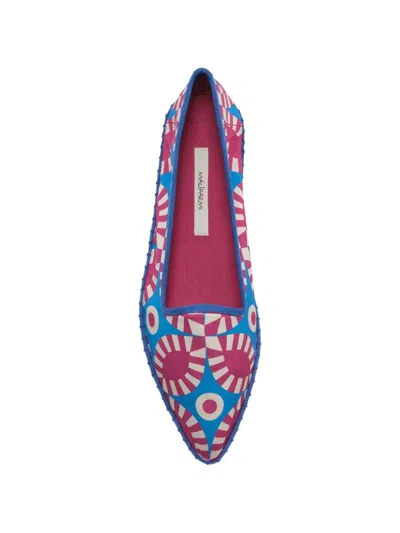 Maliparmi Printed Ballet Flat In Blue