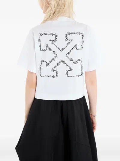 Off-white Arrow-graphic T-shirt In White