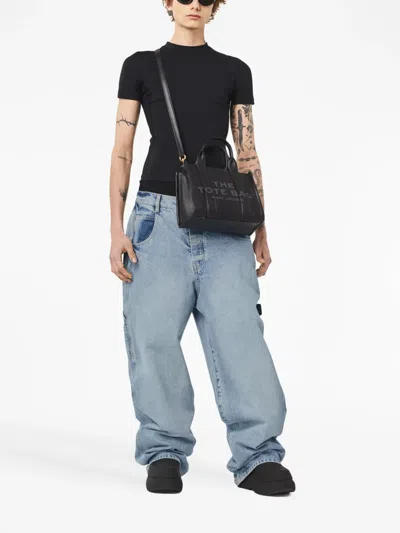 Marc Jacobs The Small Tote Leather Tote In Black