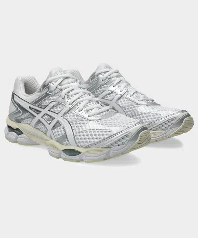 Asics Cumulus 16 White Tech Fabric Blend Sneakers In Multi