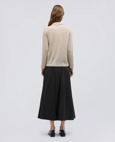Aspesi Wool And Silk Blend Sweater In Neutral