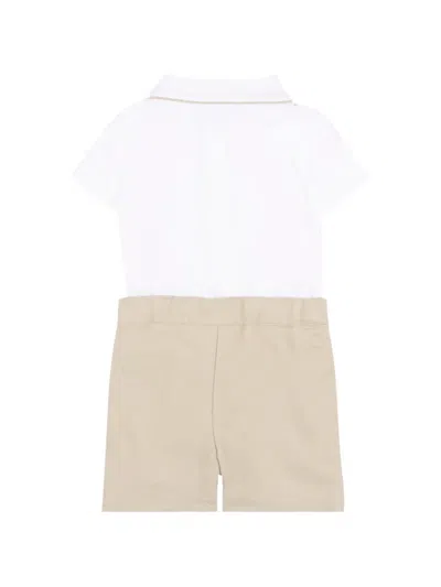 Patachou Button Collared Shorties In Multi