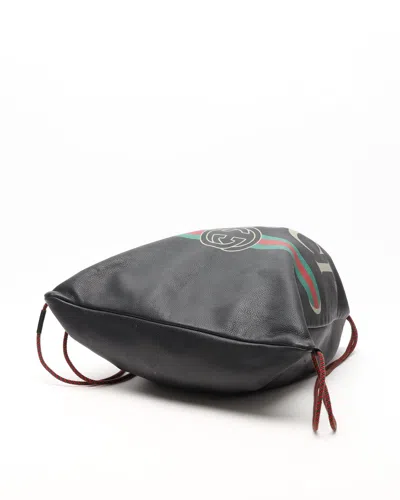 Gucci Drawstring Backpack In Black