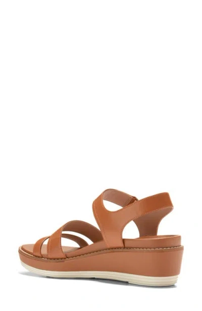 Cole Haan Originalgrand Peyton Flatform Wedge Sandal In Brown