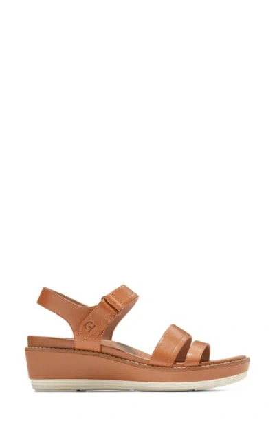 Cole Haan Originalgrand Peyton Flatform Wedge Sandal In Brown