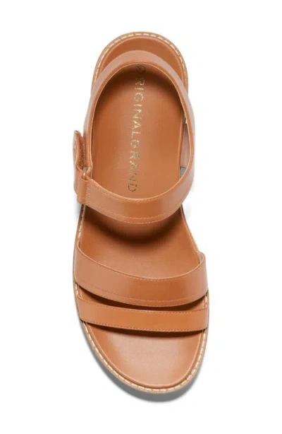 Cole Haan Originalgrand Peyton Flatform Wedge Sandal In Brown