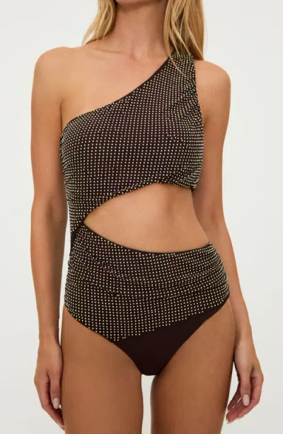 Beach Riot Anja Stud Cutout One-piece Swimsuit