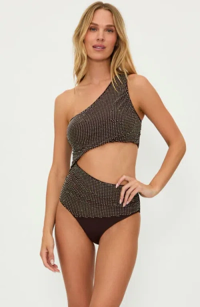Beach Riot Anja Stud Cutout One-piece Swimsuit