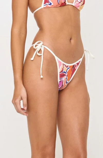 L*space Lspace Levy Bitsy Side Tie Bikini Bottoms In Pink