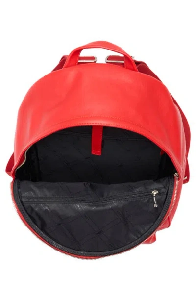 Longchamp Parisis Leather Backpack In Red