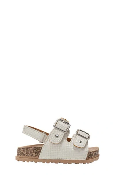Bebe Peached Double Strap Sandal In White