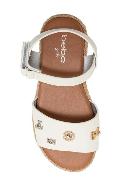 Bebe Fleur Sandal In White