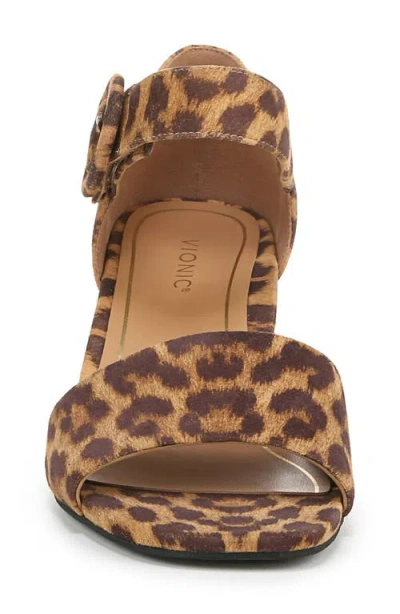 Vionic Wide Width Chardonnay Sandal In Brown