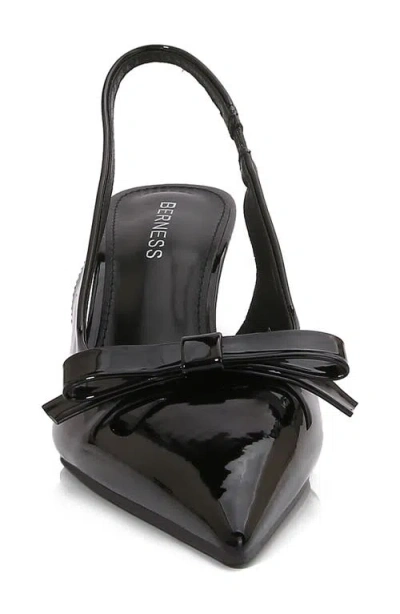 Berness Panika Pointed Toe Slingback Pump In Black