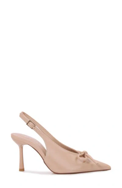Berness Edda Pointed Toe Slingback Pump In Neutral