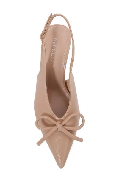 Berness Edda Pointed Toe Slingback Pump In Neutral