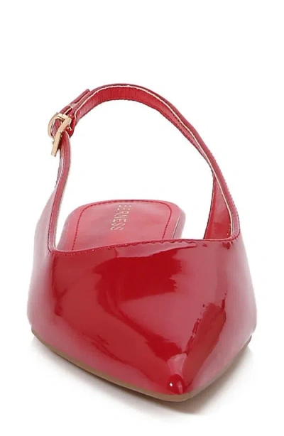 Berness Fabia Slingback Flat In Red