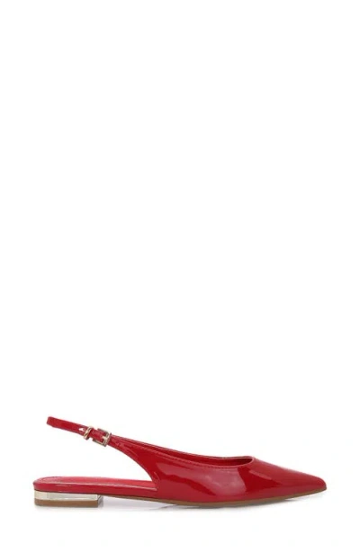 Berness Fabia Slingback Flat In Red